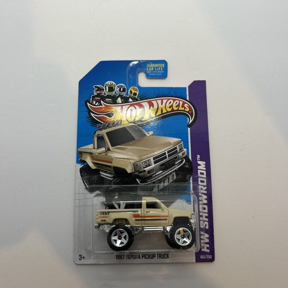 Hot Wheels Other - 2013 Hot Wheels 1987 Toyota Pickup Truck HW Showroom Beige Carded